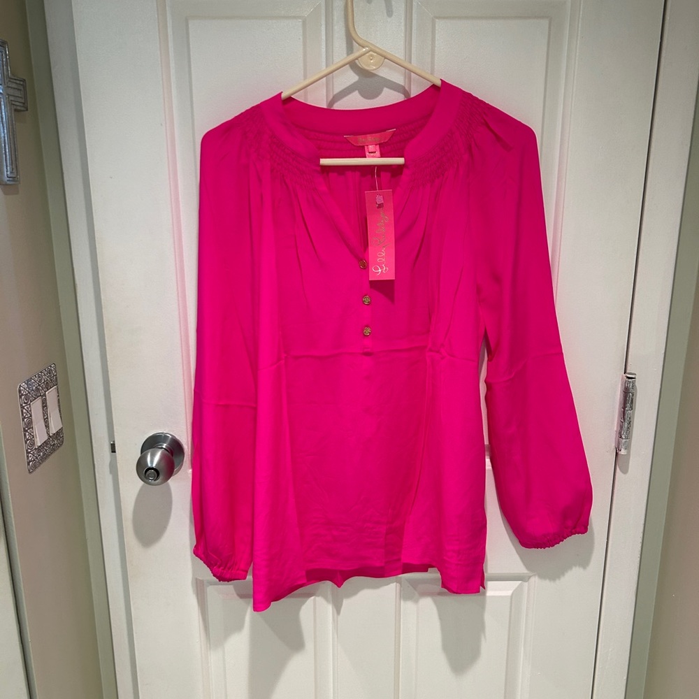 Lilly Pulitzer silk Elsa blouse, new